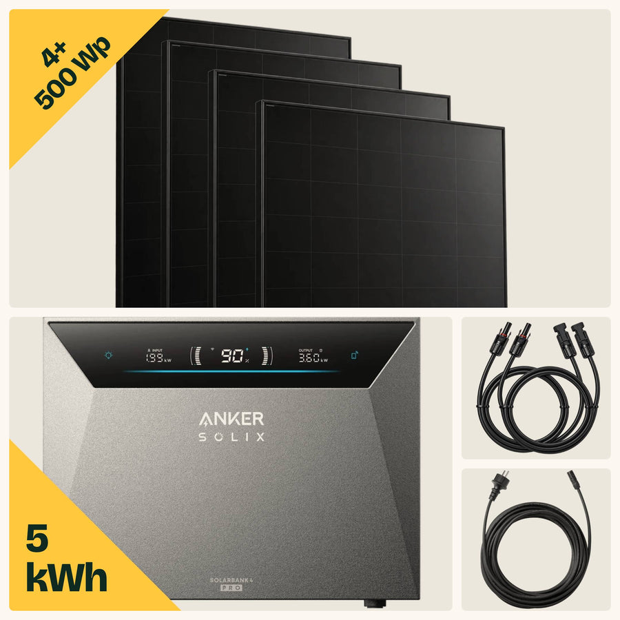 Solarbank 4 Pro Balkonkraftwerk 2000 Wp Komplett-Set