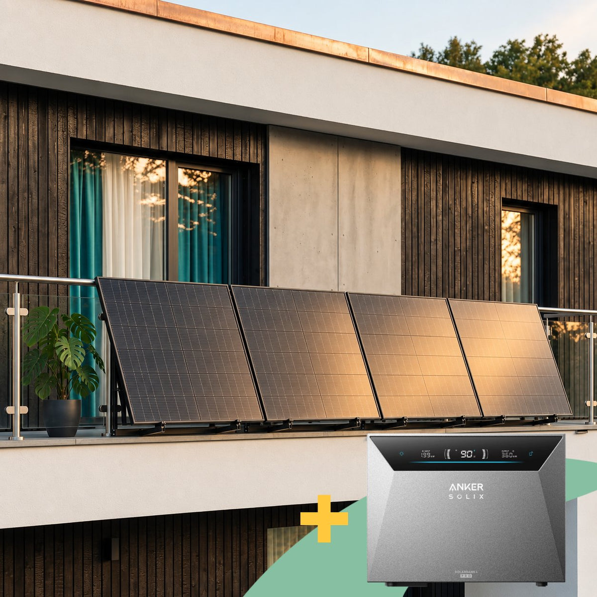 Solarbank 3 Pro Balkonkraftwerk 2000 Wp Komplett-Set