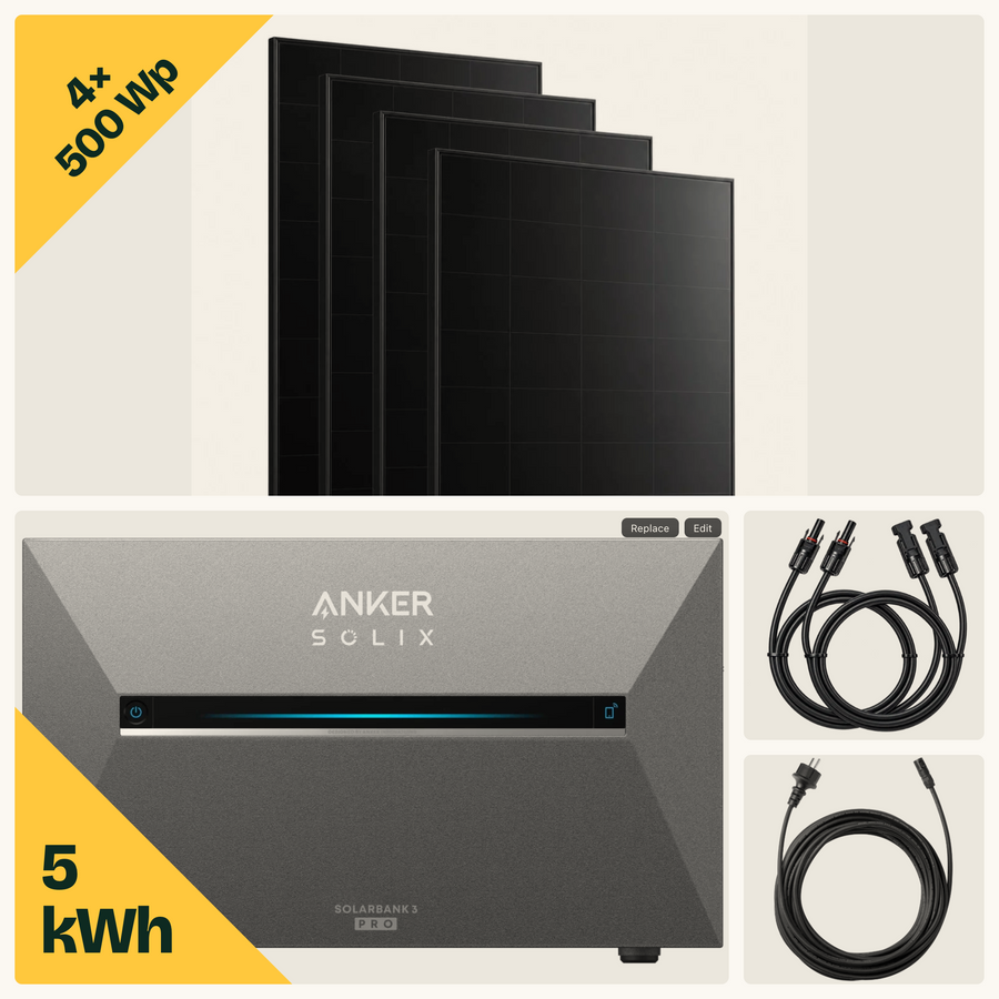 Solarbank 3 Pro Balkonkraftwerk 2000 Wp Komplett-Set
