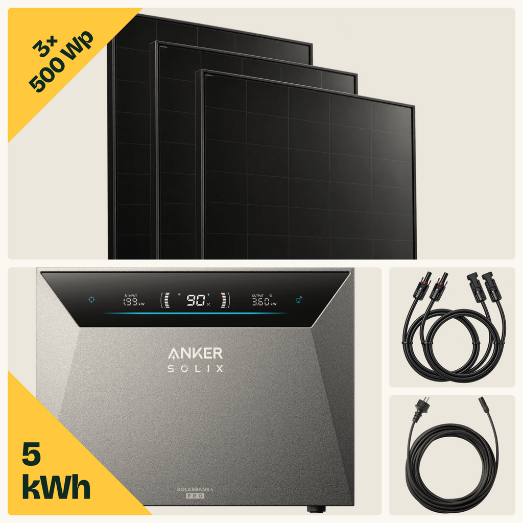 Solarbank 4 Pro Balkonkraftwerk 1500 Wp Komplett-Set